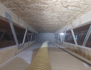 Zateplení nástavby pomocí foukané izolace